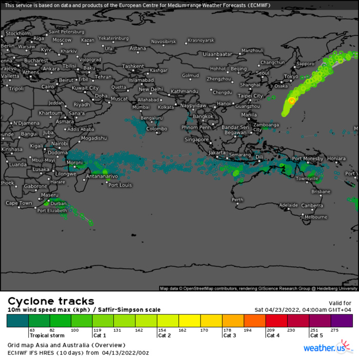 TY 02W(MALAKAS):powerful CAT 4,forecast to race towards higher latitudes//Invest 92S: subtropical//Invest 91S and Remnants of 03W,13/09utc
