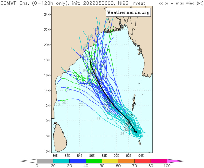 Indian Ocean: Invest 92B and Invest 90S up-graded to Medium, 06/06utc