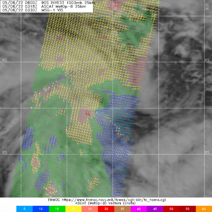 Indian Ocean: Invest 92B and Invest 90S up-graded to Medium, 06/06utc