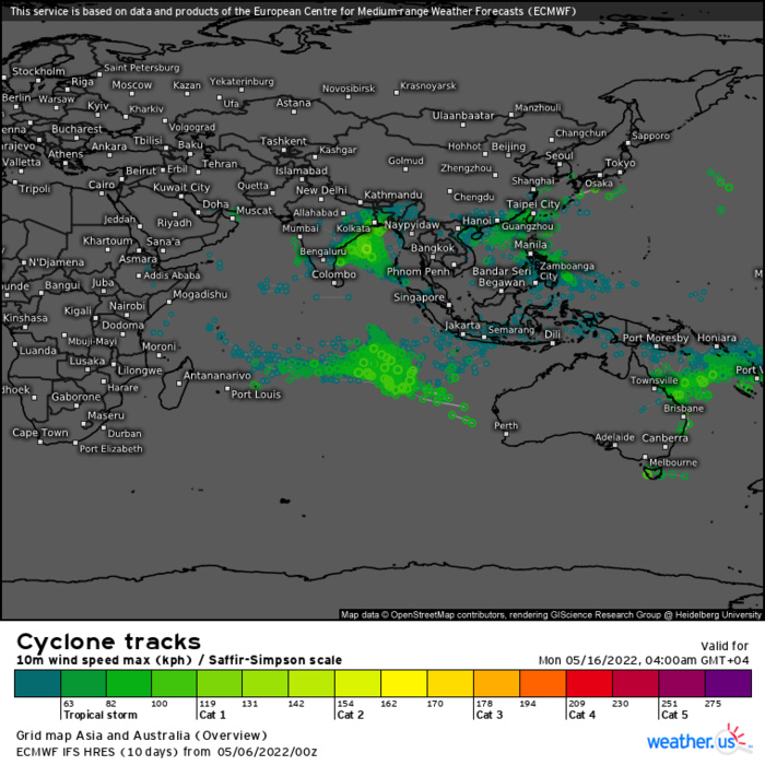 Indian Ocean: Invest 92B and Invest 90S up-graded to Medium, 06/06utc