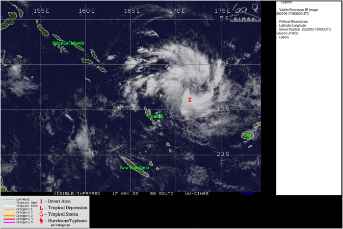 Invest 91P up-graded to Medium, 17/06utc