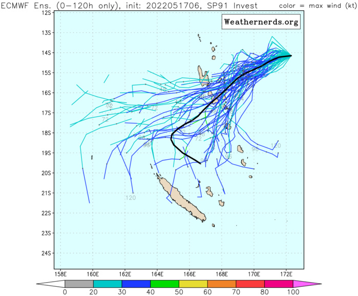 Tropical Cyclone Formation Alert issued for Invest 91P, 17/12utc