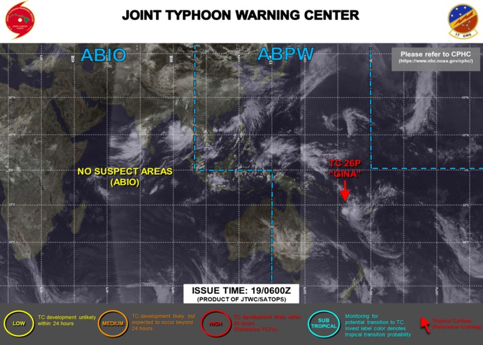 JTWC IS ISSUING 6HOURLY WARNINGS AND 3HOURLY SATELLITE BULLETINS ON TC 26P.