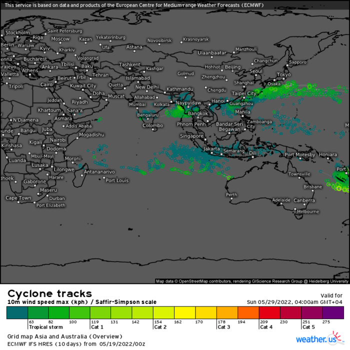 TC 26P(GINA): crossing Vanuatu, 19/09utc