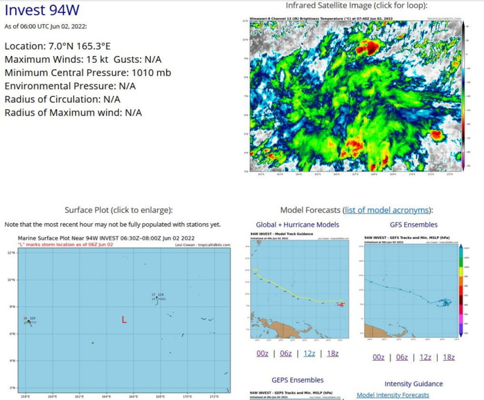 Invest 91L: Tropical Cyclone Formation Alert// Invest 94W, 02/06utc