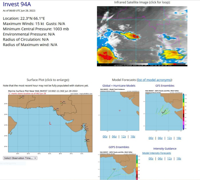 THE AREA OF CONVECTION (INVEST 94A) PREVIOUSLY LOCATED  NEAR 20.4N 67.9E HAS DISSIPATED AND IS NO LONGER SUSPECT FOR THE  DEVELOPMENT OF A SIGNIFICANT TROPICAL CYCLONE IN THE NEXT 24 HOURS.