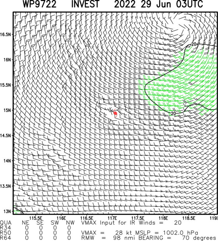 Tropical Cyclone Formation Alert issued for Invest 97W and Invest 94E// TC 02L slowly intensifying, 29/03utc