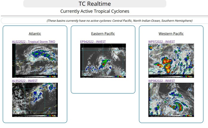 Invest 97W and Invest 98W: up-dates at 29/12utc