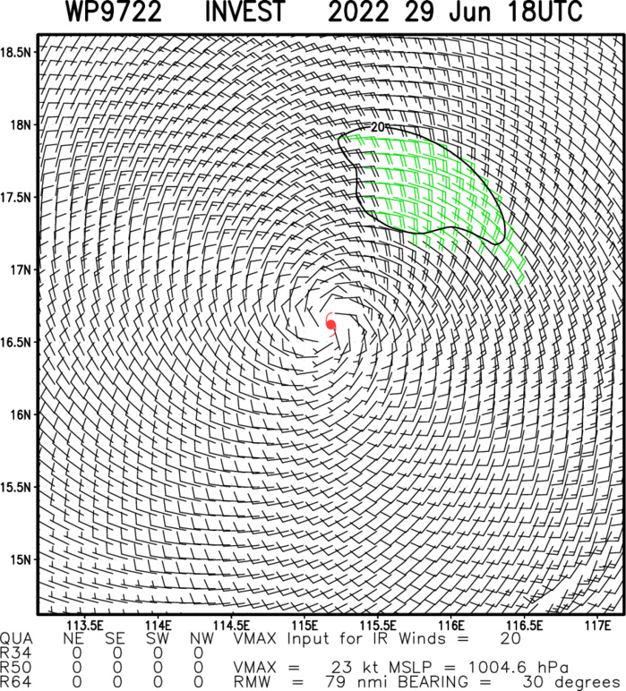 Invest 97W and Invest 98W: up-dates at 29/12utc