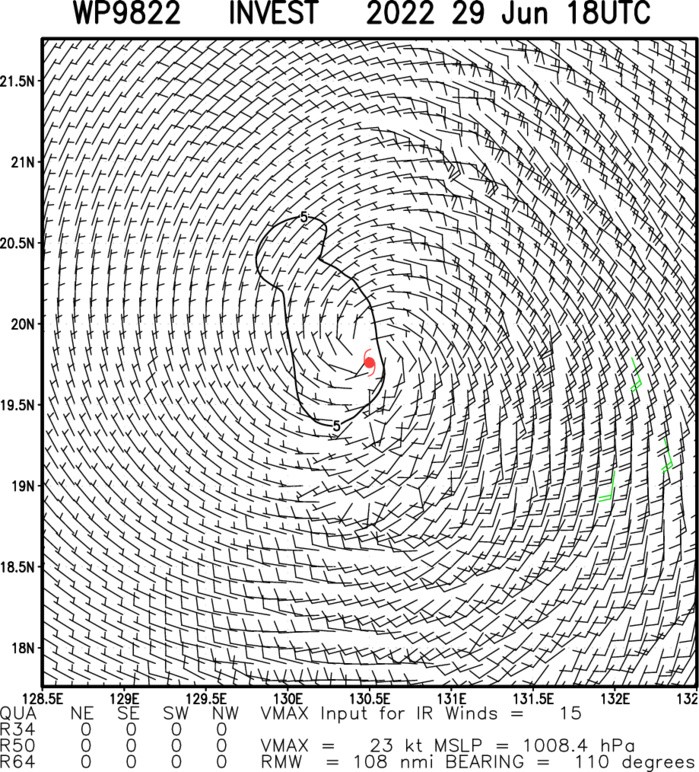 Invest 97W and Invest 98W: up-dates at 29/12utc