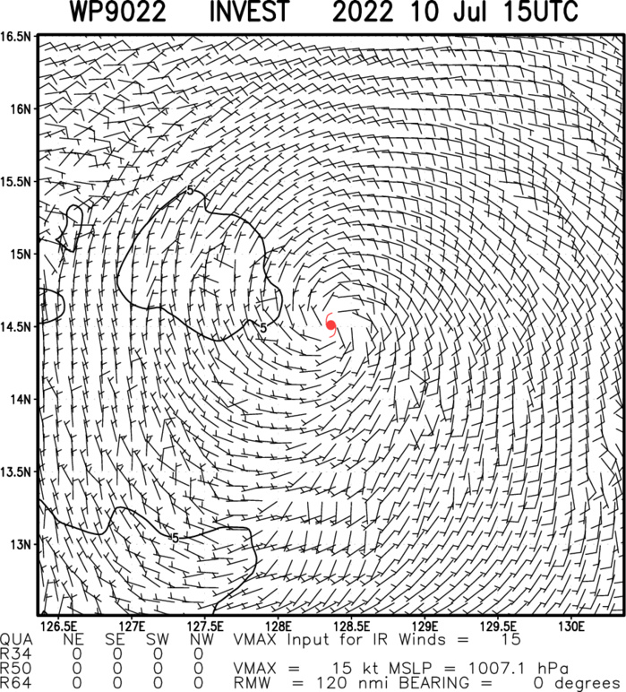 Invest 90W now on the map// TS 05E(DARBY) intensifying, 10/16utc update