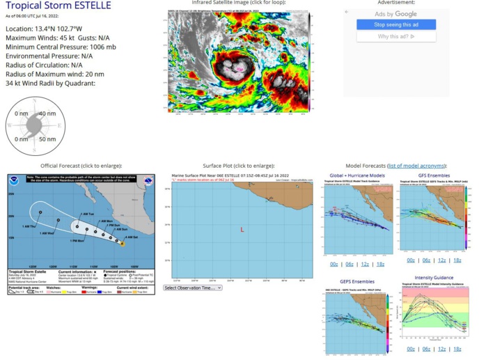 Invest 96A up-graded to MEDIUM//TS 05E(DARBY) weakening south of Hawaii//TS 06E(ESTELLE) to peak by 48h, 16/04utc Invest 96A up-graded to MEDIUM//TS 05E(DARBY) weakening south of Hawaii//TS 06E(ESTELLE) to peak by 48h, 16/04utc