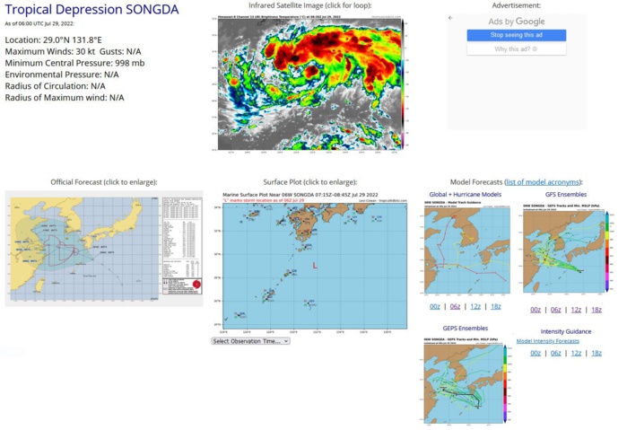 SATELLITE ANALYSIS, INITIAL POSITION AND INTENSITY DISCUSSION: ANIMATED MULTISPECTRAL SATELLITE IMAGERY (MSI) DEPICTS BROAD EAST-WEST ELONGATED DEEP FLARING CONVECTION PARTIALLY OBSCURING A LOW LEVEL CIRCULATION CENTER (LLCC) MOVING ALONG THE NORTHERN PERIPHERY OF A MONSOON GYRE. A 290413Z AMSR2 89GHZ MICROWAVE IMAGE INDICATES A BULK OF THE CONVECTIVE STRUCTURES LIE ALONG THE AXIS OF STORM MOTION WITH WEAK RETURN FLOW INDICATED TO THE SOUTH OF THE LLCC. THE INITIAL POSITION IS PLACED WITH MEDIUM CONFIDENCE BASED ON THE ELONGATED NATURE OF THE SYSTEM SEEN IN BOTH THE MSI AND AMSR2 IMAGING.  THE INITIAL INTENSITY OF 30 KTS IS ASSESSED WITH HIGH CONFIDENCE BASED ON THE AGREEMENT BETWEEN PGTW DVORAK INTENSITY ESTIMATES AND CIMSS ADT WHICH BOTH REFLECT 30 KNOTS, WHILE RJTD REMAINS SLIGHTLY HIGHER AT 35KTS.