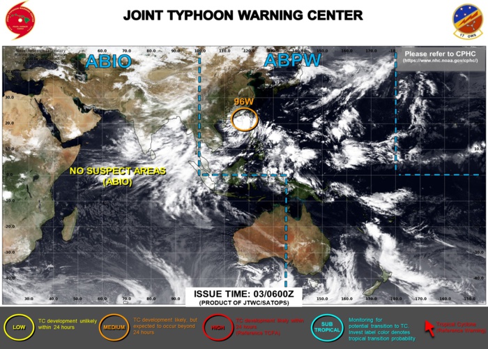 Invest 96W: up-graded// Remnants of TC 01S//TD 08E(Georgette)// Ecmwf maps at +240h, 03/06utc