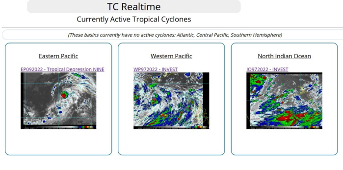 Invest 97W set to be a monsoon depression next 48h// Invest 97B close to the Indian coast//TD 09E to intensify next 48h, 07/06utc Invest 97W set to be a monsoon depression next 48h// Invest 97B close to the Indian coast//TD 09E to intensify next 48h, 07/06utc