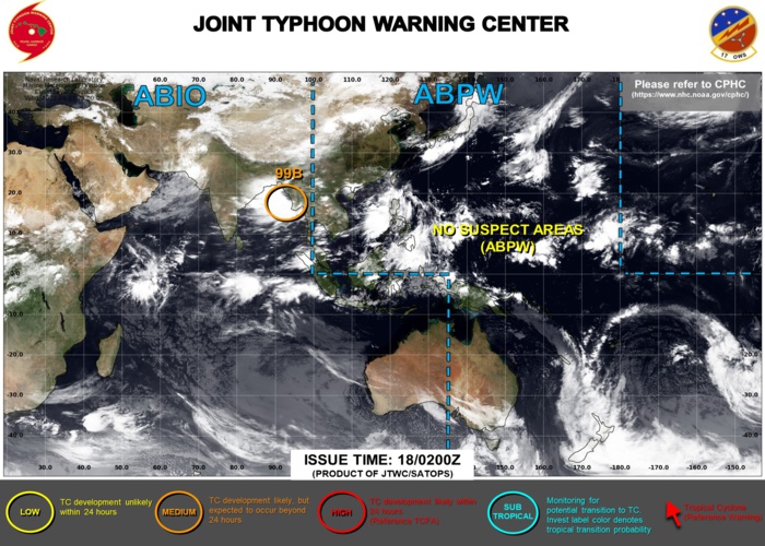 JTWC IS ISSUING 3HOURLY SATELLITE BULLETINS ON INVEST 99B.