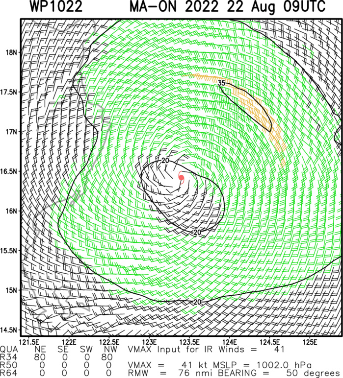 Western North Pacific: TS 10W(MA-ON) and TS 11W(TOKAGE), 22/09utc