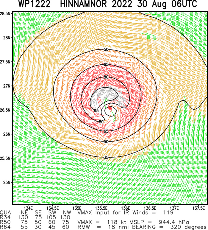 12W(HINNAMNOR) CAT4, ERC completed: intensifying again to likely STY status//98W: likely binary interaction with 12W//91L//30/09utc 12W(HINNAMNOR) CAT4, ERC completed: intensifying again to likely STY status//98W: likely binary interaction with 12W//91L//30/09utc