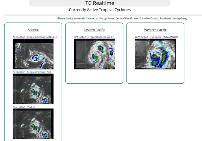 12W(HINNAMNOR) now close to ISHIKAGIJIMA,then peaking for the 3rd time by 36h//11E(JAVIER)//05L(DANIELLE)//06L(ERARL)//0309utc 12W(HINNAMNOR) now close to ISHIKAGIJIMA,then peaking for the 3rd time by 36h//11E(JAVIER)//05L(DANIELLE)//06L(ERARL)//0309utc