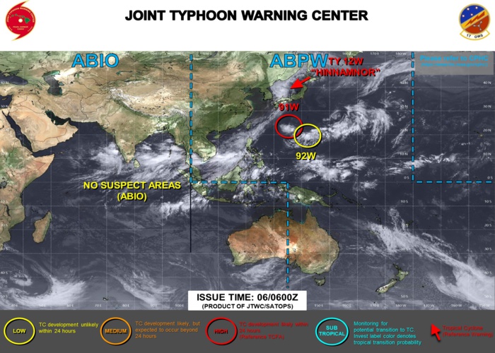 JTWC IS ISSUING 3HOURLY SATELLITE BULLETINS ON 12W AND INVEST 91W .