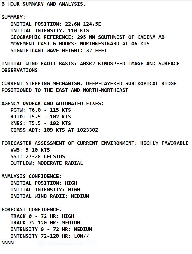 Typhoon 14W(MUIFA): RI:+40kts over 24h//TD 15W forecast to reach Typhoon level by 48h//06L(EARL): ET//1103utc Typhoon 14W(MUIFA): RI:+40kts over 24h//TD 15W forecast to reach Typhoon level by 48h//06L(EARL): ET//1103utc