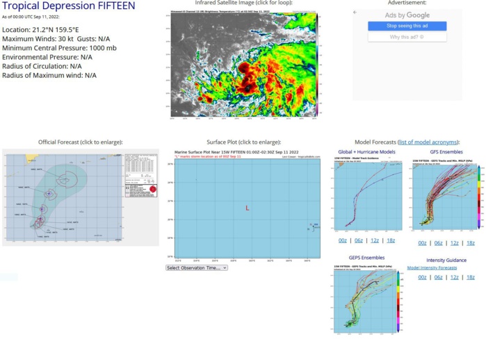 SATELLITE ANALYSIS, INITIAL POSITION AND INTENSITY DISCUSSION: ANIMATED MULTISPECTRAL SATELLITE IMAGERY (MSI) DEPICTS LOW-LEVEL CLOUD LINES WRAPPING INTO A PARTIALLY-EXPOSED, BROAD LOW-LEVEL CIRCULATION CENTER (LLCC) WITH FRAGMENTED CONVECTIVE BANDING. THE INITIAL POSITION IS PLACED WITH MEDIUM CONFIDENCE BASED ON THE MSI. THE INITIAL INTENSITY OF 30 KTS IS ASSESSED WITH MEDIUM CONFIDENCE AND IS HEDGED ABOVE THE PGTW DVORAK ESTIMATE. A 102254Z AMSU-B 89GHZ MICROWAVE IMAGE INDICATES FORMATIVE BANDING OVER THE SOUTHERN SEMICIRCLE AND EASTERN QUADRANT WITH SHALLOW, WEAK BANDING OVER THE NORTHERN SEMICIRCLE. UPPER-LEVEL CONDITIONS ARE COMPLEX AND MARGINALLY-FAVORABLE WITH THE TUTT EXTENDING FROM A TUTT CELL NEAR 30N 168E TO JUST NORTH OF THE SYSTEM. THIS IS LIMITING POLEWARD OUTFLOW BUT PROVIDING AN EASTWARD CHANNEL INTO THE TUTT CELL. LOW VERTICAL WIND SHEAR AND WARM SST VALUES ARE FAVORABLE FOR DEVELOPMENT. SATELLITE ANALYSIS, INITIAL POSITION AND INTENSITY DISCUSSION: ANIMATED MULTISPECTRAL SATELLITE IMAGERY (MSI) DEPICTS LOW-LEVEL CLOUD LINES WRAPPING INTO A PARTIALLY-EXPOSED, BROAD LOW-LEVEL CIRCULATION CENTER (LLCC) WITH FRAGMENTED CONVECTIVE BANDING. THE INITIAL POSITION IS PLACED WITH MEDIUM CONFIDENCE BASED ON THE MSI. THE INITIAL INTENSITY OF 30 KTS IS ASSESSED WITH MEDIUM CONFIDENCE AND IS HEDGED ABOVE THE PGTW DVORAK ESTIMATE. A 102254Z AMSU-B 89GHZ MICROWAVE IMAGE INDICATES FORMATIVE BANDING OVER THE SOUTHERN SEMICIRCLE AND EASTERN QUADRANT WITH SHALLOW, WEAK BANDING OVER THE NORTHERN SEMICIRCLE. UPPER-LEVEL CONDITIONS ARE COMPLEX AND MARGINALLY-FAVORABLE WITH THE TUTT EXTENDING FROM A TUTT CELL NEAR 30N 168E TO JUST NORTH OF THE SYSTEM. THIS IS LIMITING POLEWARD OUTFLOW BUT PROVIDING AN EASTWARD CHANNEL INTO THE TUTT CELL. LOW VERTICAL WIND SHEAR AND WARM SST VALUES ARE FAVORABLE FOR DEVELOPMENT.