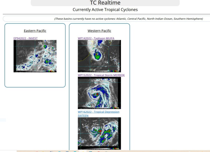 Typhoon 14W(MUIFA)still strong slowly nearing China//15W(MERBOK) to peak at CAT2 //TD 16W:marked intensification after 48h//1303utc Typhoon 14W(MUIFA)still strong slowly nearing China//15W(MERBOK) to peak at CAT2 //TD 16W:marked intensification after 48h//1303utc