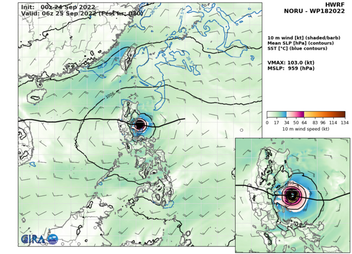 18W(NORU): approaching Luzon and intensifying significantly//17W(TALAS)//Invest 96W//Fomer CAT 4 07L(FIONA)//TS 09L(IAN)//2406utc