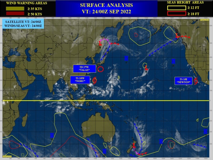18W(NORU): approaching Luzon and intensifying significantly//17W(TALAS)//Invest 96W//Fomer CAT 4 07L(FIONA)//TS 09L(IAN)//2406utc