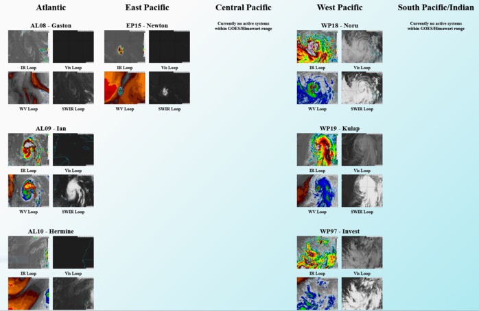 18W(NORU): Rapid Intensification(RI) expected next 36h//TS 19W(KULAP)//Invest 97W//TS 09L(IAN): RI likely after 24h,26/06utc