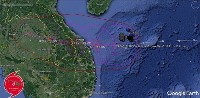 Typhoon 18W(NORU) making landfall near Da Nang //TS 19W(KULAP)//Invest 97W//TC 02S(ASHLEY)//HU 09L(IAN): intensifying//2709utc