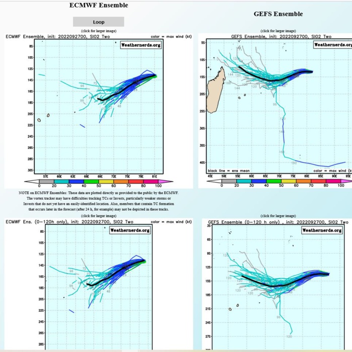 MODEL DISCUSSION: THE TRACK MODEL CONSENSUS MEMBERS ARE IN TIGHT AGREEMENT THROUGHOUT THE FORECAST PERIOD WITH A MERE 36NM SPREAD AT TAU 12, INCREASING TO AN OVERALL SPREAD OF 120 NM BY TAU 36 AS THE LLCC WEAKENS. THE TIGHT AGREEMENT IN CONSENSUS LENDS HIGH CONFIDENCE IN THE FORECAST TRACK. THE SAME STORY IS TRUE FOR INTENSITY MODEL GUIDANCE. THERE IS ONLY A SPREAD OF 5 KNOTS BETWEEN THE HIGHEST INTENSITY OF HWRF, AND LOWEST COAMPS THROUGH THE DURATION OF THE FORECAST PERIOD, LENDING OVERALL HIGH CONFIDENCE IN THE JTWC INTENSITY FORECAST.