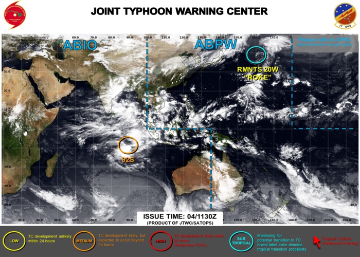 JTWC IS ISSUING 3HOURLY SATELLITE BULLETINS ON 20W(ROKE).