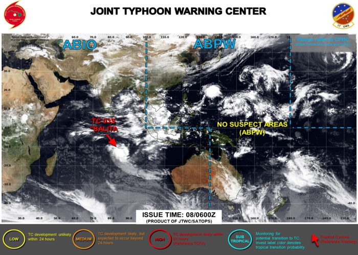 JTWC IS ISSUING 12HOURLY WARNINGS AND 3HOURLY SATELLITE BULLETINS ON TC 03S.