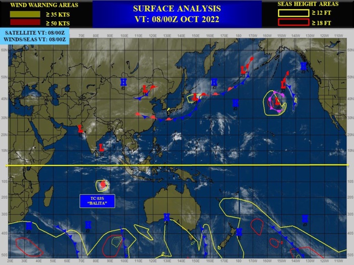 Invest 97W & 98W// TC 03S(BALITA) short favourable window // TS 13L(JULIA): Rapid intensification next 24h//0809utc Invest 97W & 98W// TC 03S(BALITA) short favourable window // TS 13L(JULIA): Rapid intensification next 24h//0809utc
