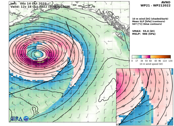 NUMERICAL MODELS CONTINUE TO INDICATE THAT TS 21W WILL DISSIPATE AND THE REMNANTS WILL GET ABSORBED INTO A LARGER, DEVELOPING SUBTROPICAL LOW (INVEST 91W). THIS NEWLY-DEVELOPED SUBTROPICAL LOW COULD THEN DEEPEN AND TRACK POLEWARD WITH EXPANDING GALE-FORCE WINDS. NUMERICAL MODELS CONTINUE TO INDICATE THAT TS 21W WILL DISSIPATE AND THE REMNANTS WILL GET ABSORBED INTO A LARGER, DEVELOPING SUBTROPICAL LOW (INVEST 91W). THIS NEWLY-DEVELOPED SUBTROPICAL LOW COULD THEN DEEPEN AND TRACK POLEWARD WITH EXPANDING GALE-FORCE WINDS.