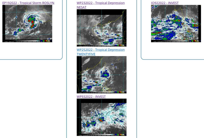 TD 25W intensifying next 48h//23W(NESAT) dissipating//Invest 93W//Invest 92B up-graded,intensifying next 72h//19E(ROSLYN)//21/09utc