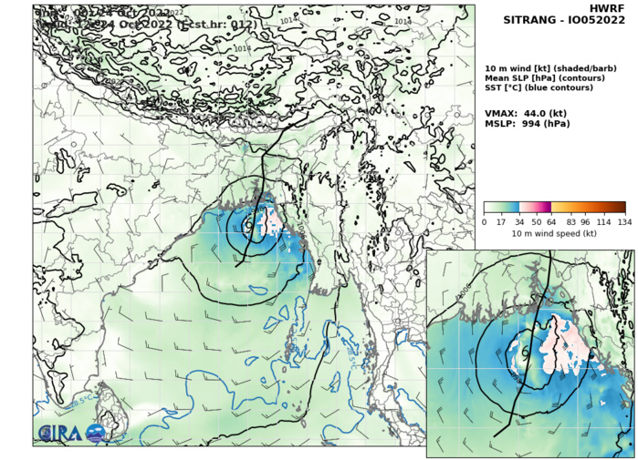 05B(SITRANG)intensifying,forecast landfall west of Chittagong//Invest 93W//19E(ROSLYN)peaked at CAT 4,made landfall//Invest 94L//2409utc 05B(SITRANG)intensifying,forecast landfall west of Chittagong//Invest 93W//19E(ROSLYN)peaked at CAT 4,made landfall//Invest 94L//2409utc