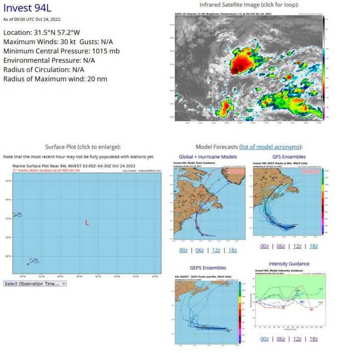 05B(SITRANG)intensifying,forecast landfall west of Chittagong//Invest 93W//19E(ROSLYN)peaked at CAT 4,made landfall//Invest 94L//2409utc