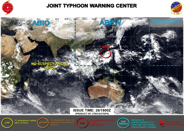 JTWC IS NOW ISSUING 3HOURLY SATELLITE BULLETINS ON INVEST 93W(INITIAL OBS AT 26/1430UTC).