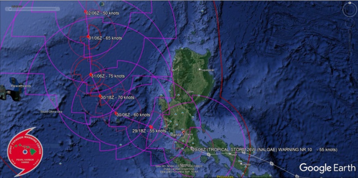 26W(NALGAE)to track South of Manila, then intensifying over the SCS//Invest 94W: TCFA//Invest 93S//Invest 95L//2903utc 26W(NALGAE)to track South of Manila, then intensifying over the SCS//Invest 94W: TCFA//Invest 93S//Invest 95L//2903utc