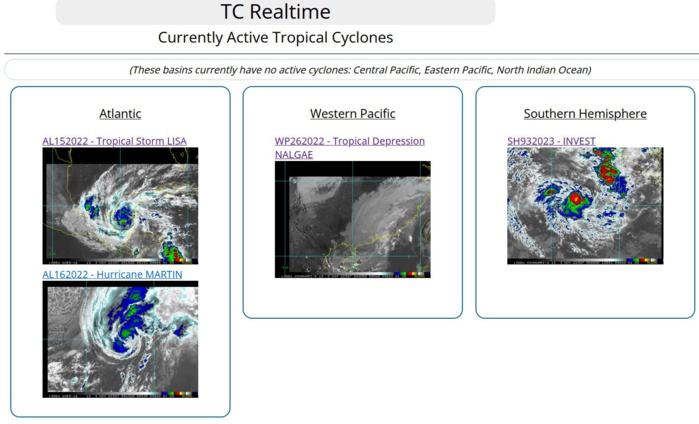 26W(NALGAE)final warning//Invest 93S up-graded//15L(LISA) made landfall near peak intensity//16L(MARTIN)high latitude Hurricane//0307utc 26W(NALGAE)final warning//Invest 93S up-graded//15L(LISA) made landfall near peak intensity//16L(MARTIN)high latitude Hurricane//0307utc