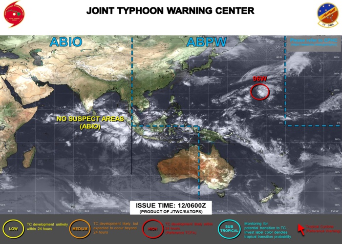JTWC IS ISSUING 3HOURLY SATELLITE BULLETINS ON INVEST 96W.