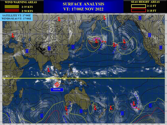 Indian Ocean: Invest 94S: 2nd Tropical Cyclone Formation Alert//Invest 94B// GTHO maps// 1706utc