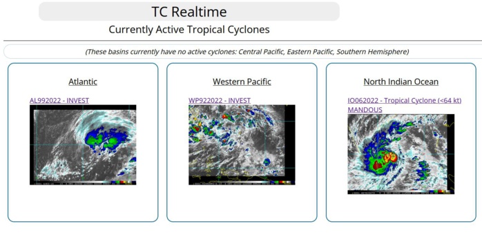 TC 06B(MANDOUS)// Invest 92W// Invest 99L// GTHO maps next 3 weeks// 0812utc TC 06B(MANDOUS)// Invest 92W// Invest 99L// GTHO maps next 3 weeks// 0812utc