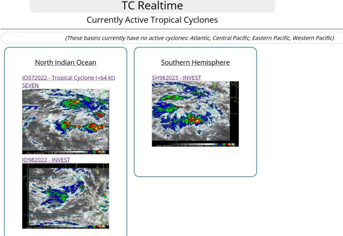TC 07A rapidly peaked// Invest 98S up-graded// Invest 98B// GTHO maps up to 3 weeks// 15/09utc