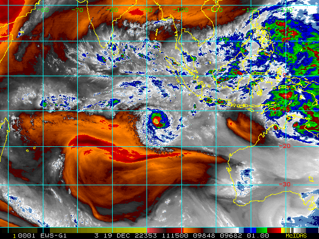 TC 05S(DARIAN) CAT 1 US: has been intensifying faster than forecast//Invest 93W//Invest 98B// 19/12utc