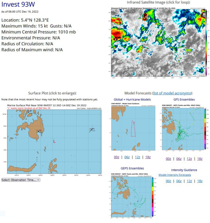 TC 05S(DARIAN) CAT 1 US: has been intensifying faster than forecast//Invest 93W//Invest 98B// 19/12utc