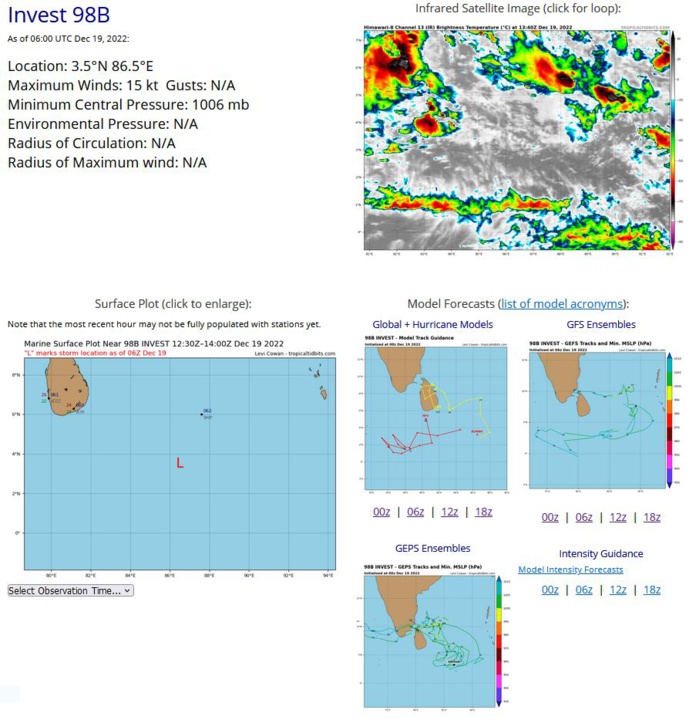TC 05S(DARIAN) CAT 1 US: has been intensifying faster than forecast//Invest 93W//Invest 98B// 19/12utc