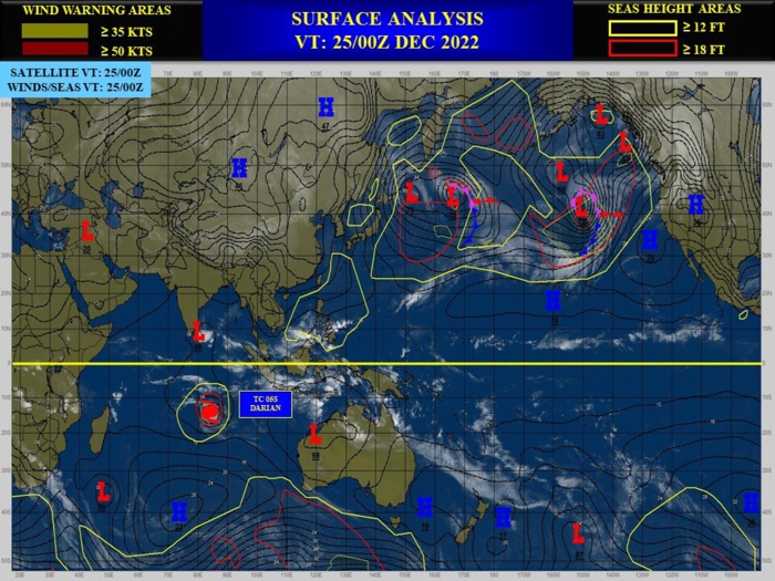CAT 2 US TC 05S(DARIAN):short-term intensification again//Invest 98B// 2519utc